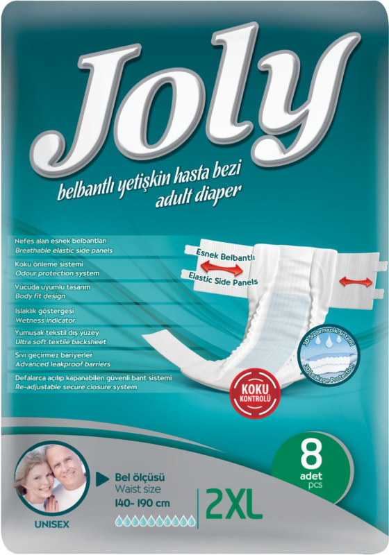 Одноразовые подгузники Joly для взрослых 5 Extra-Extra Large 8 шт. (8690536844920) - Фото 1