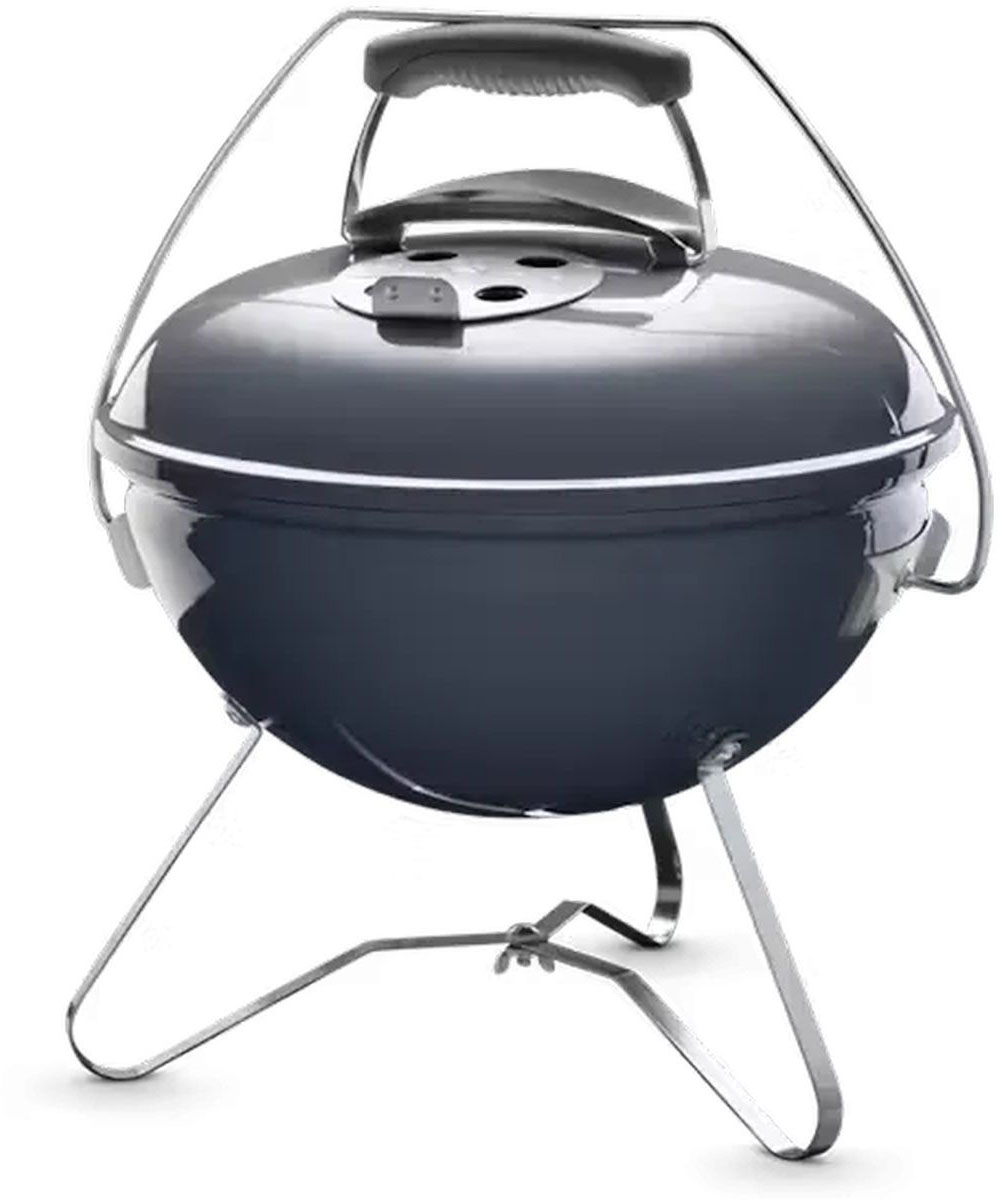 Гриль-барбекю вугільний Weber Smokey Joe Premium 37 см, сланцево-блакитний (1126804) - Фото 1