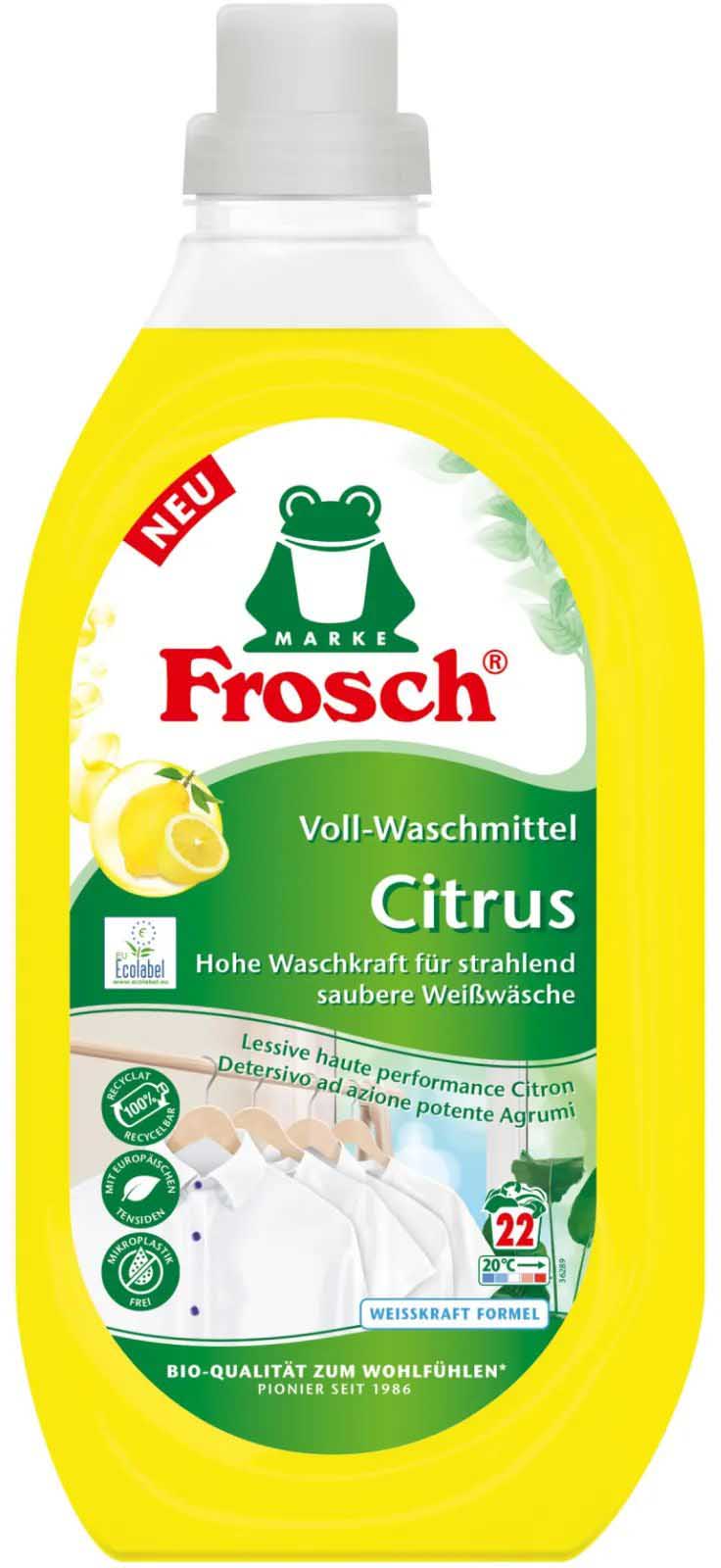 Гель для прання Frosch Citrus 1.5 л (9001531968112) - Фото 1