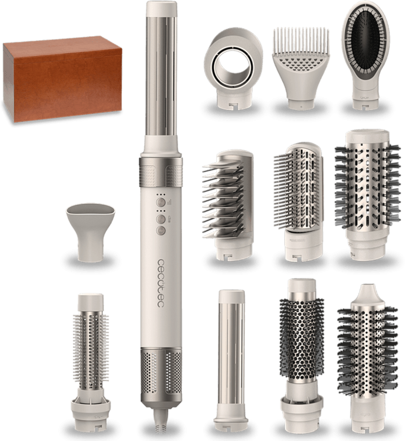 Стайлер Cecotec Bamba CeramicCare 12 in 1 AirGlam Champagne (CCTC-00249) - Фото 1