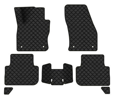Коврики из экокожи в салон авто EVAtech ECO для Tiguan (Mk 2) Volkswagen 2016-2020 2 поколение SUV EU VW31492CQ7AV4BBB - Фото 1