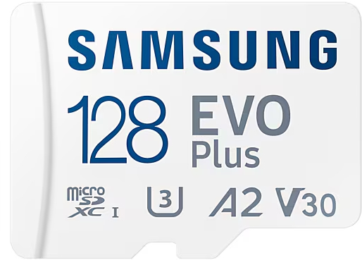 Карта памяти Samsung 128 GB microSDXC Class 10 UHS-I U3 V10 A1 EVO Plus + SD Adapter (MB-MC128SA/EU) - Фото 1