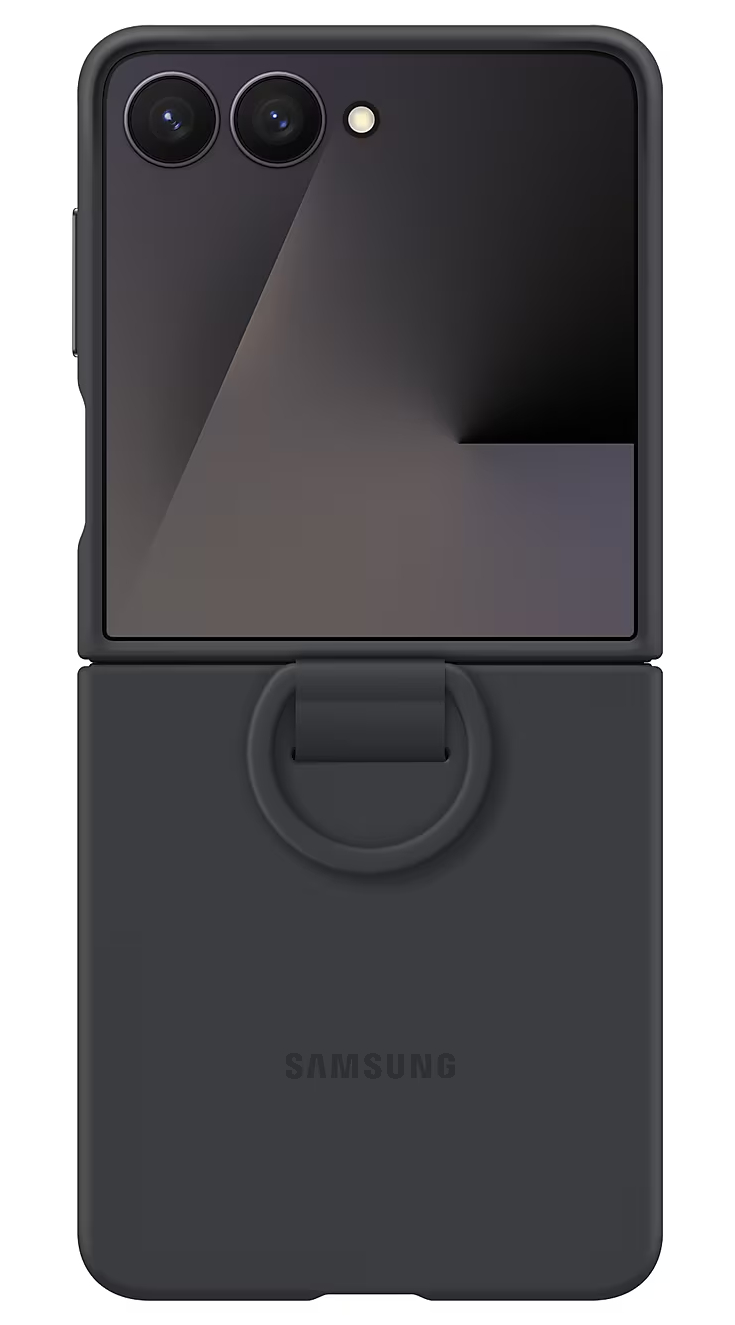Чохол для смартфону Samsung Ring Case Silicone Flip 7 Black (EF-PF766TBEGUA) - Фото 1