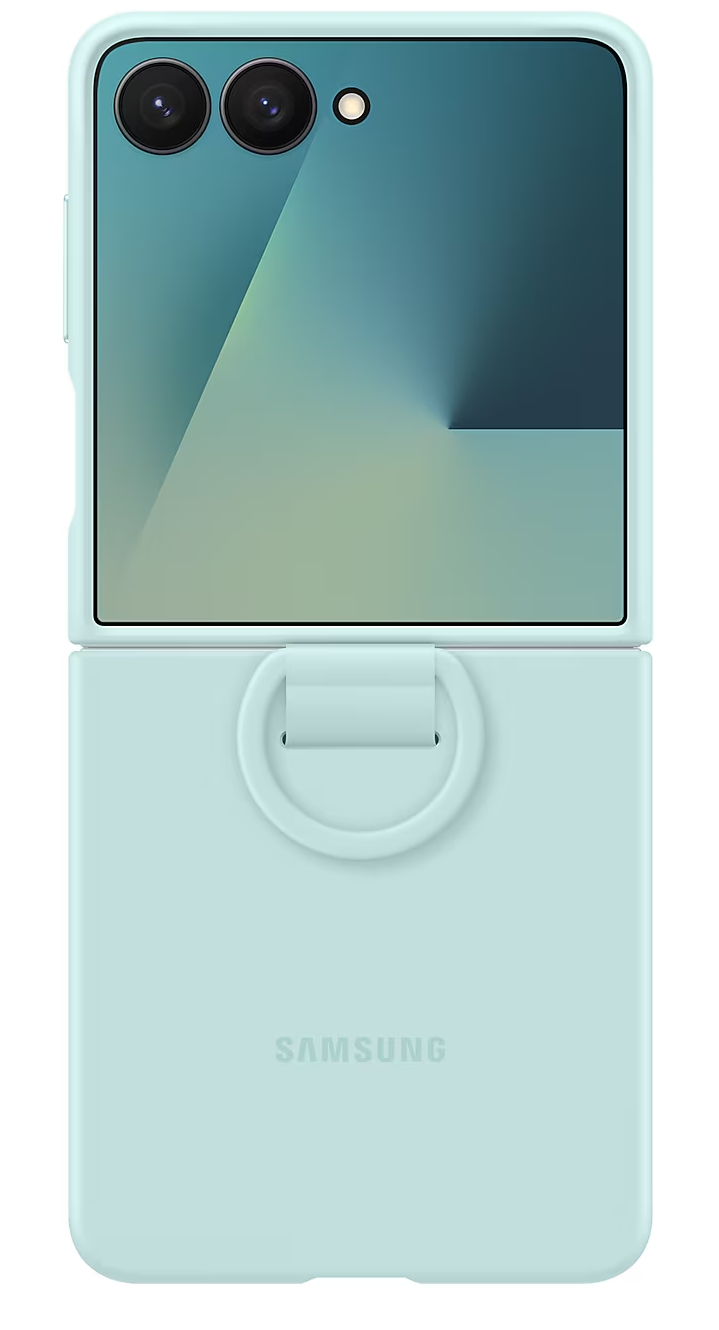 Чохол для смартфону Samsung Ring Case Silicone Flip 7 Mint (EF-PF766TMEGUA) - Фото 1