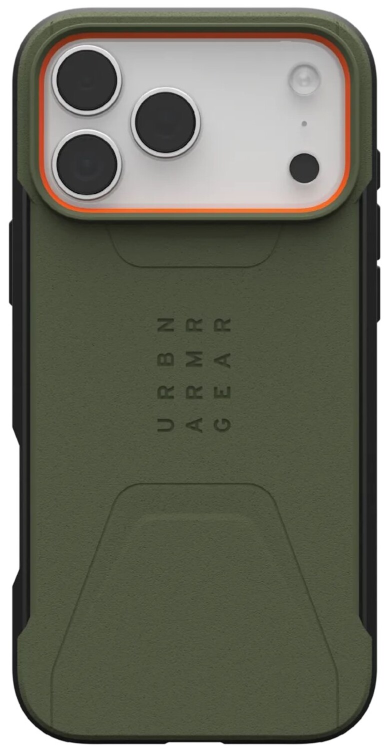 Чохол для смартфону UAG for iPhone 17 Pro Max, Civilian MagSafe, Olive/Orange (114546117297) - Фото 1