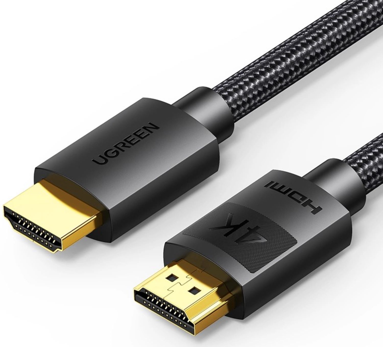 Кабель HDMI UGREEN HD119 4K HDMI Cable Male to Male Braided 10m Black (40104) - Фото 1