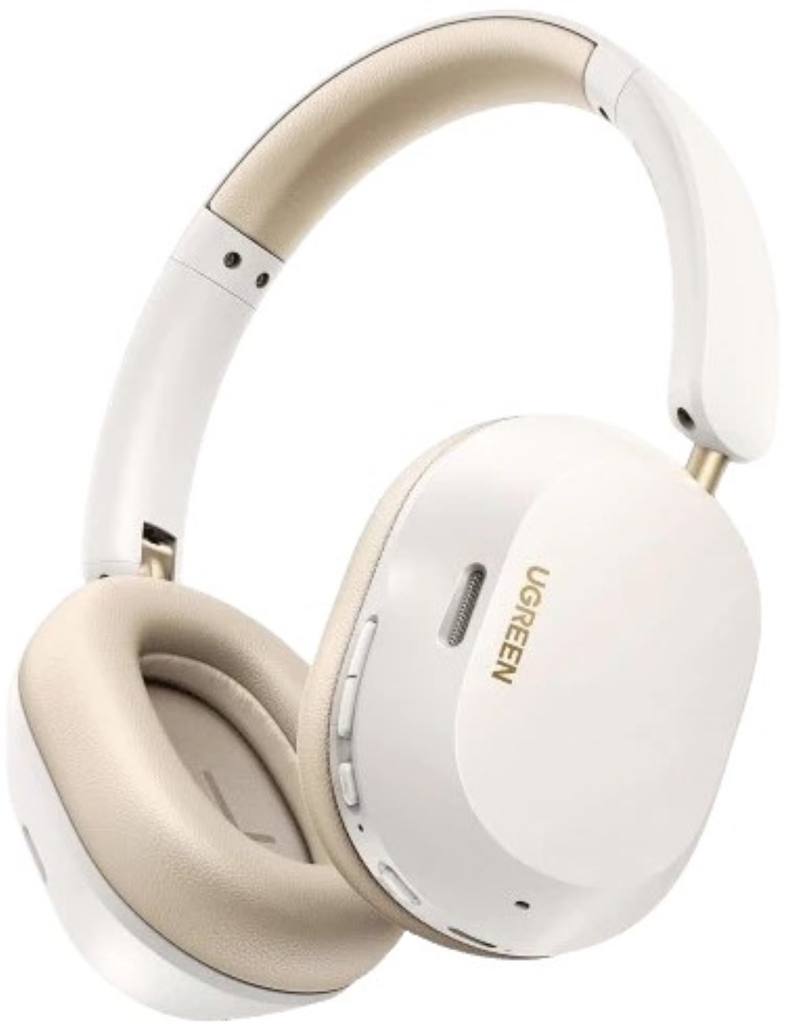 Купить Наушники полноразмерные беспроводные UGREEN HP203 HiTune Max 5C Hybrid Active Noise-Cancelling Headphones White (35758) - Фото 1 Наушники полноразмерные беспроводные UGREEN HP203 HiTune Max 5C Hybrid Active Noise-Cancelling Headphones White (35758) - Фото 1