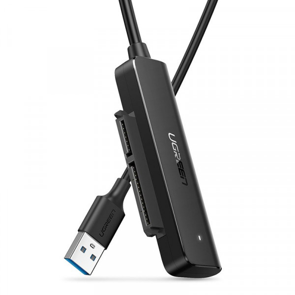 Кабель USB type A - USB type A UGREEN CM321 USB 3.0 Type-А-SATA III (F) Black (70609) - Фото 1