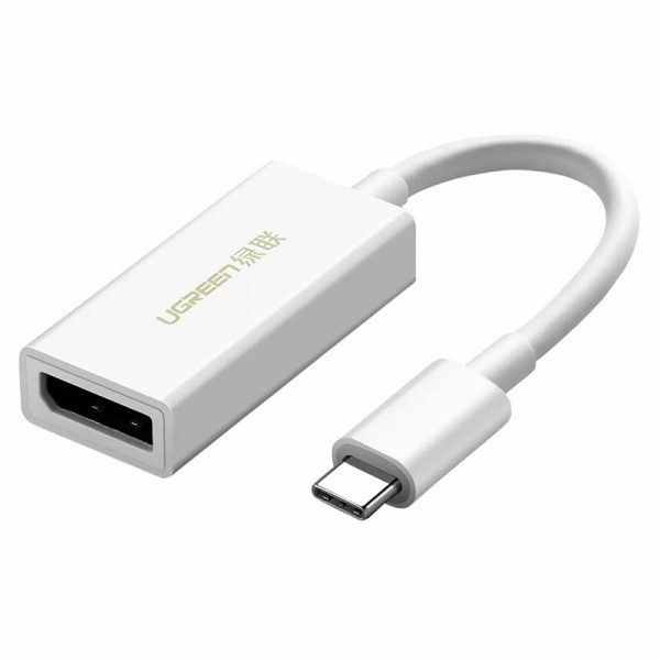 Кабель UGREEN MM130 USB-C to DisplayPort White (40372) - Фото 1