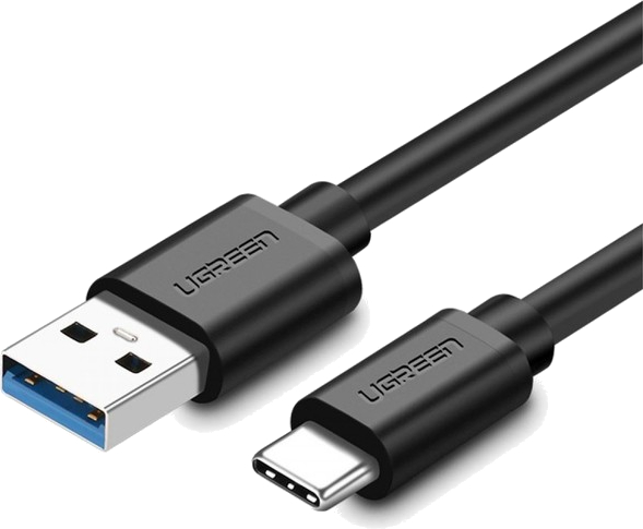 Кабель синхронизации данных UGREEN US184 USB 3.0 - Type-C Cable 2m Black (UGR-20884) - Фото 1