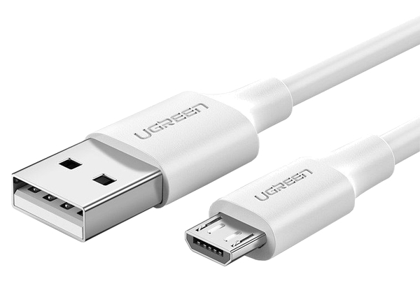 Кабель UGREEN US289 USB - Micro USB Cable 1m White (60141) - Фото 1