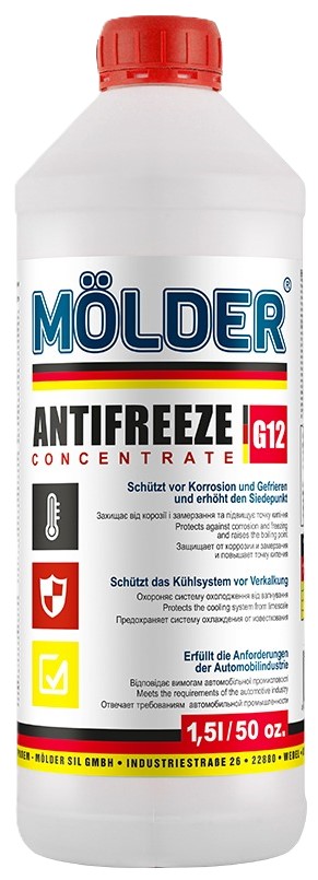 Антифриз Molder концентрат червоний 1,5 л (UKF-015-G12) - Фото 1