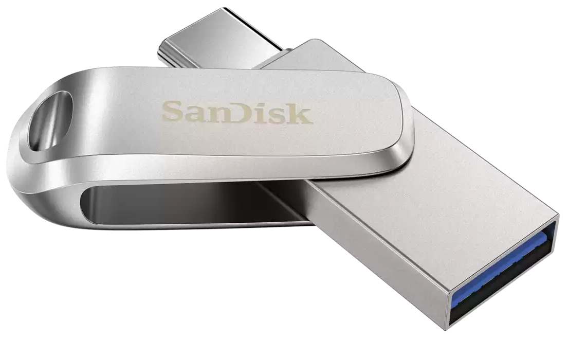 Флеш USB SanDisk USB 64GB Type-C Ultra Dual Luxe Silver (SDDDC4-064G-G46) - Фото 1