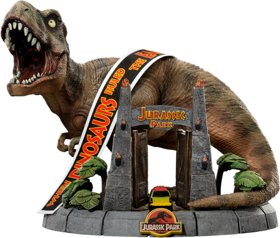 Коллекционная фигурка Iron Studios JURASSIC PARK T-Rex Deluxe 14,8 см (UNIVJP97823-MC) - Фото 1