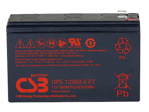 Аккумулятор для ИБП CSB 12V 6Ah (UPS123606) - Фото 1