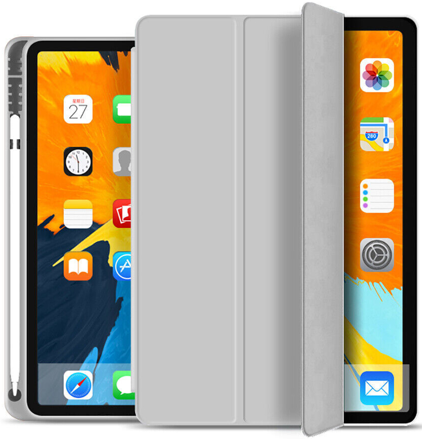 Чохол для планшета BeCover Tri Fold Soft TPU з кріпленням for Apple iPad 10.9" (2022/2024)/iPad (А16) 2025 11"" Gray (708461) - Фото 1