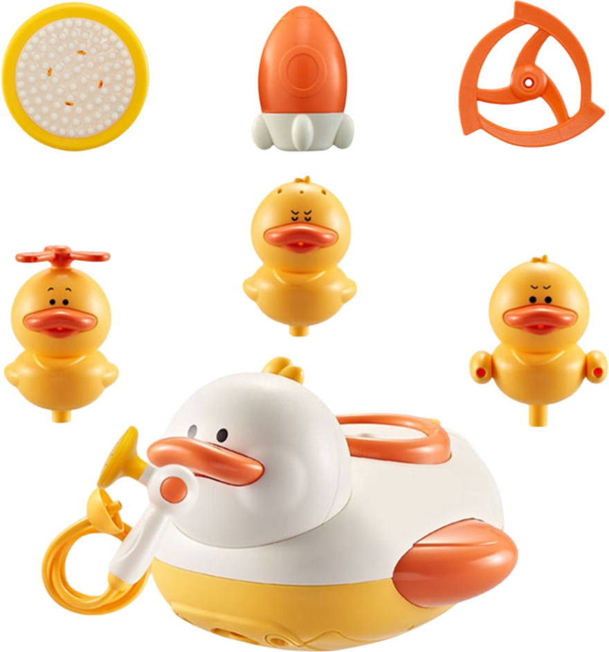 Игрушка-брызгалка для ванной Urmywo Утята 8 эл. (821DY) - Фото 1