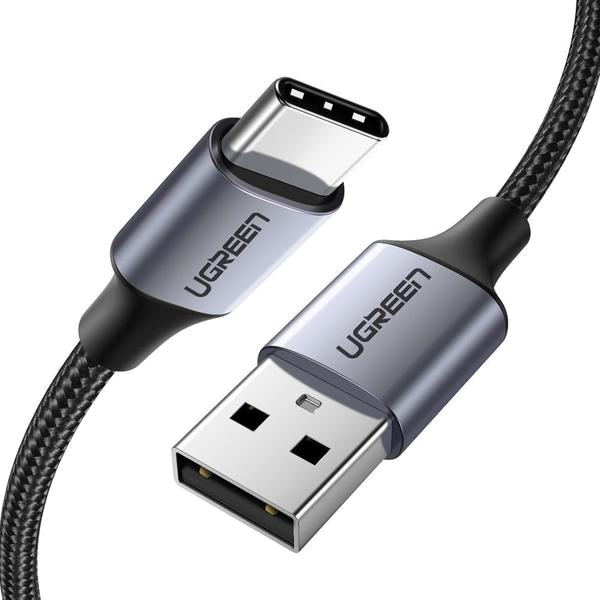 Кабель синхронизации данных UGREEN US288 USB - Type-C Cable Aluminum Braid 2 m Black (60128) - Фото 1