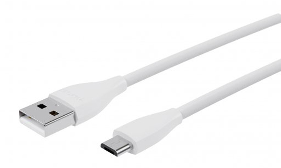 Кабель синхронизации данных Maxxter USB-microUSB 1м White (UB-M-USB-01W) - Фото 1