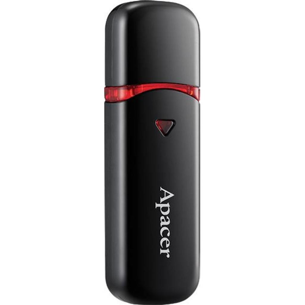 Флеш USB Apacer AH333 64GB USB 2.0 Black (AP64GAH333B-1) - Фото 1