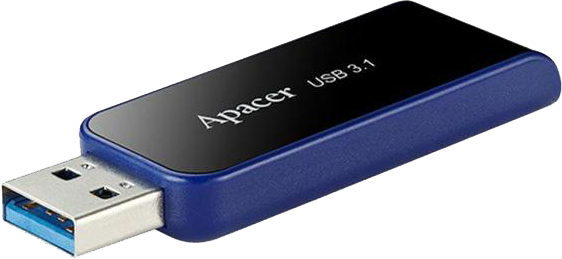 Флеш USB Apacer AH356 32GB USB 3.0 Black (AP32GAH356B-1) - Фото 1