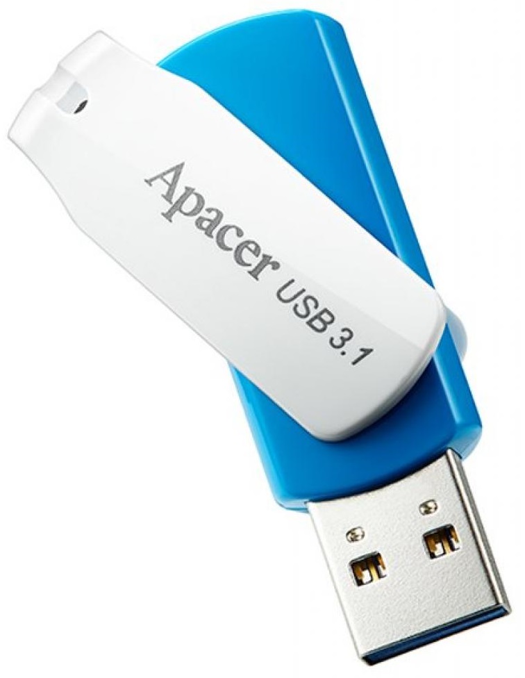 Флеш USB Apacer AH357 64GB USB 3.1 Blue (AP64GAH357U-1) - Фото 1