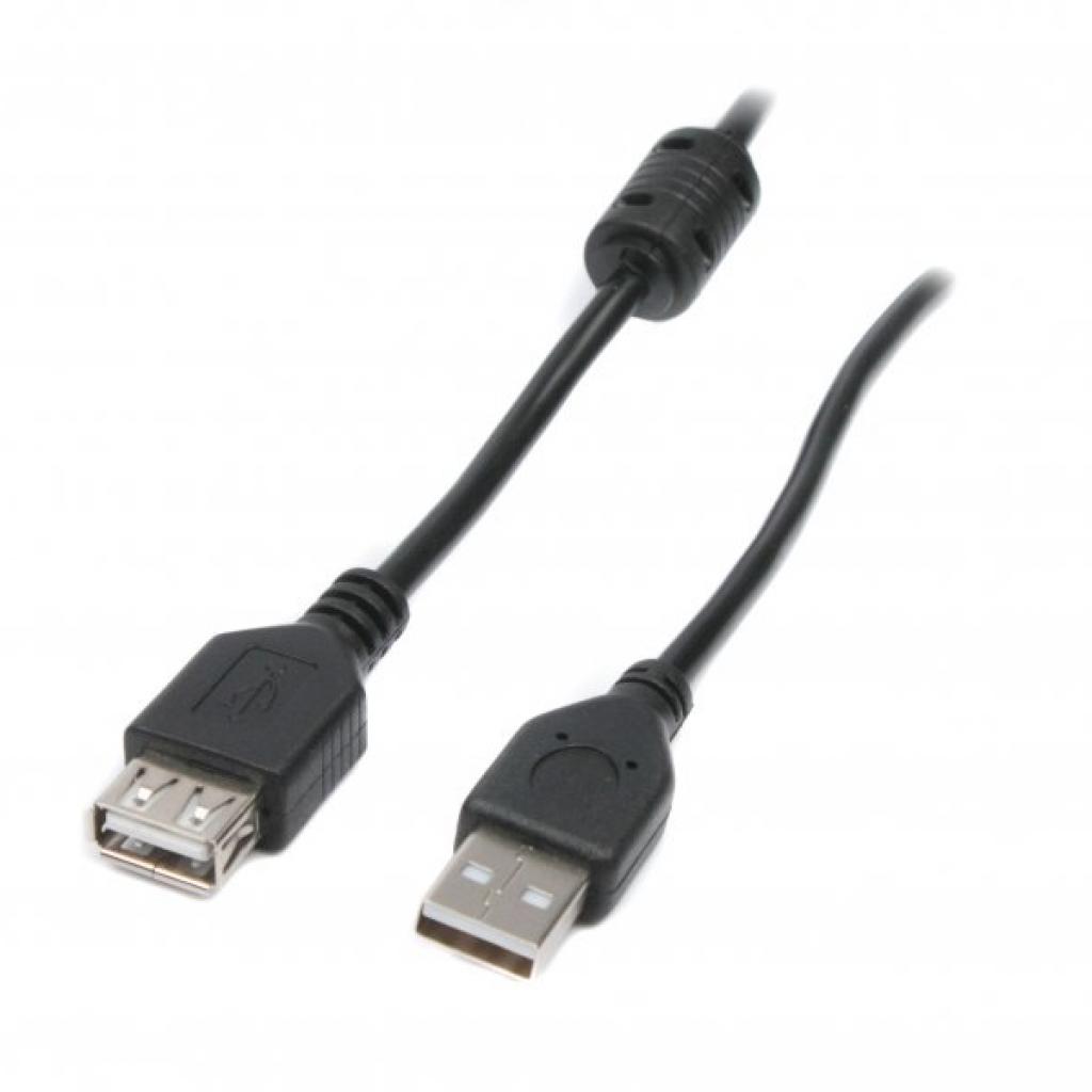 Кабель USB type A - USB type A Maxxter USB 2.0 AM - USB 2.0 AF 1m Ferrite (UF-AMAF-1M) - Фото 1