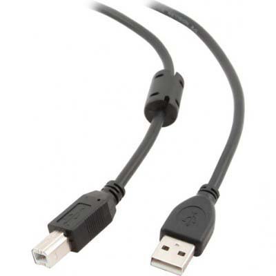 Кабель USB type A - USB type B Maxxter USB 2.0 AM - USB 2.0 BM 3m Ferrite (UF-AMBM-10) - Фото 1