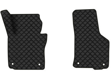 Коврики из экокожи в салон авто передние EVAtech для Octavia A5 (AT, 8 clips) Skoda 2004-2013 2 поколение Combi EU (SK12160AE2TL4BBB) - Фото 1