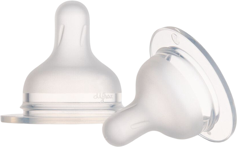 Великий потік соска дитяча силіконова Canpol babies S-Shape XL змішана 2 шт. (59/894) - Фото 1