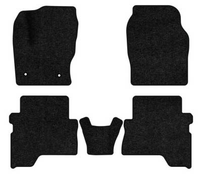 Коврики ворсовые в салон авто EVAtech Standard для Ford C-Max (C344) (2 clips) 2010-2019 2 поколение Minivan EU черный кант FD12377CD5FC2VEB - Фото 1