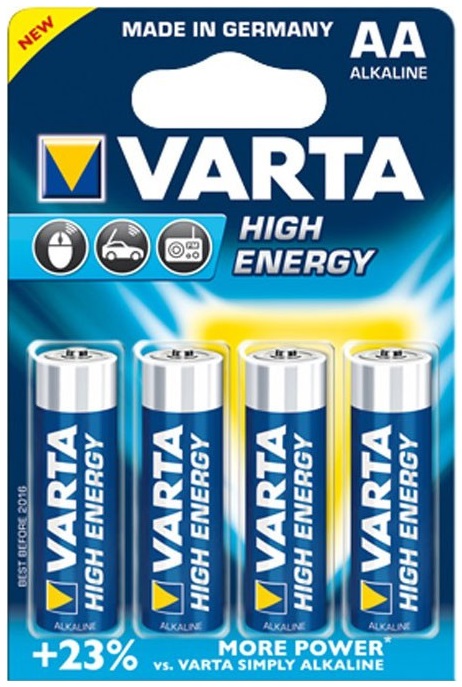 Батарейка тип AAA Varta HIGH Energy AA BLI 4 ALKALINE - Фото 1