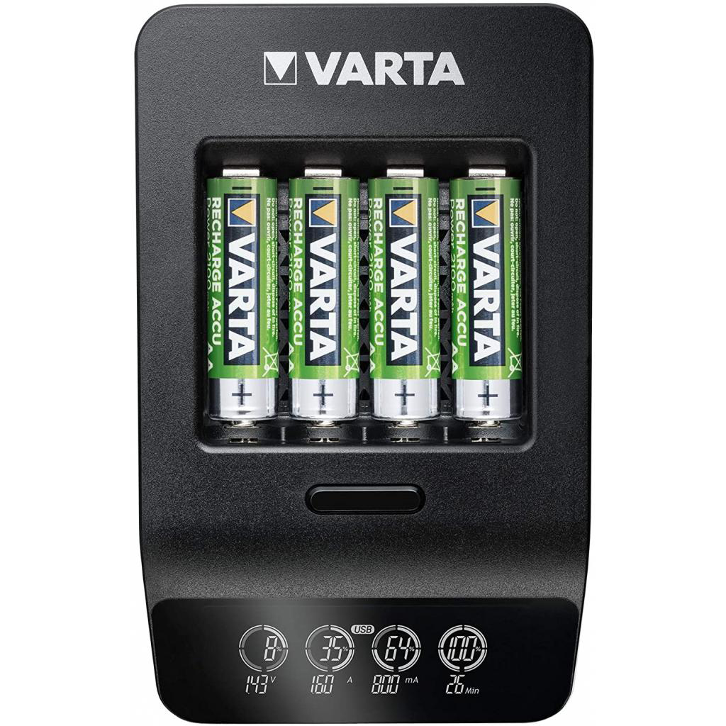 З/устройство для аккумуляторов AA/AAA Varta LCD Smart Plus CHARGER+4xAA 2100 mAh (57684101441) - Фото 1