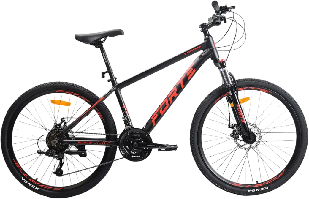 Купити Двоколісний велосипед Forte COMPASS Black - Фото 1 Двоколісний велосипед Forte COMPASS Black - Фото 1