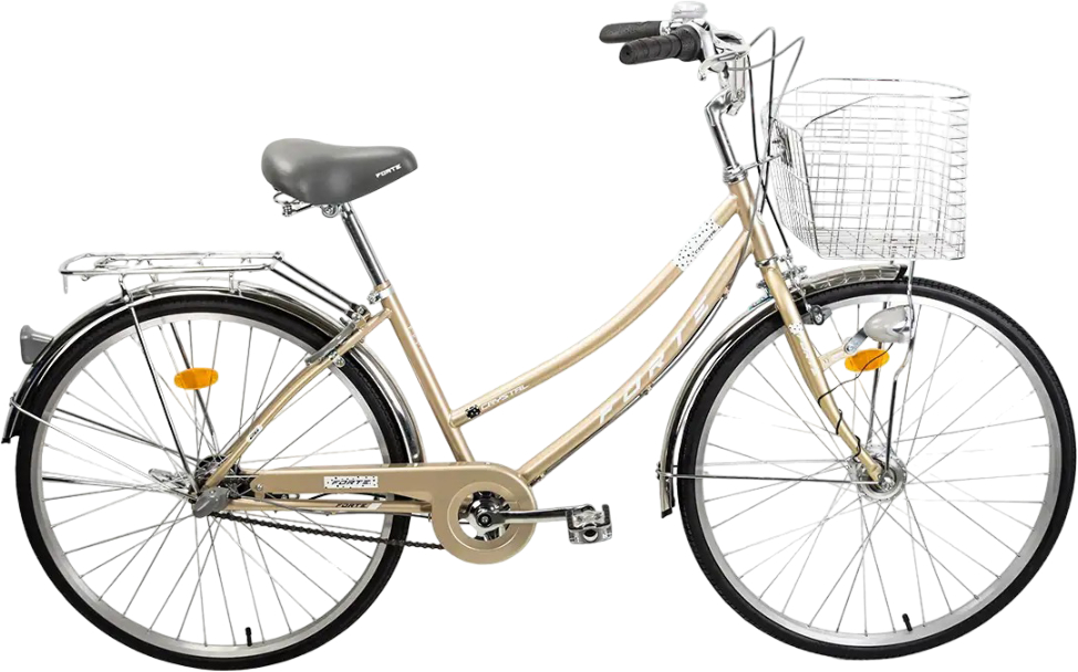Купити Двоколісний велосипед Forte CRYSTAL Beige+корзинка - Фото 1 Двоколісний велосипед Forte CRYSTAL Beige+корзинка - Фото 1