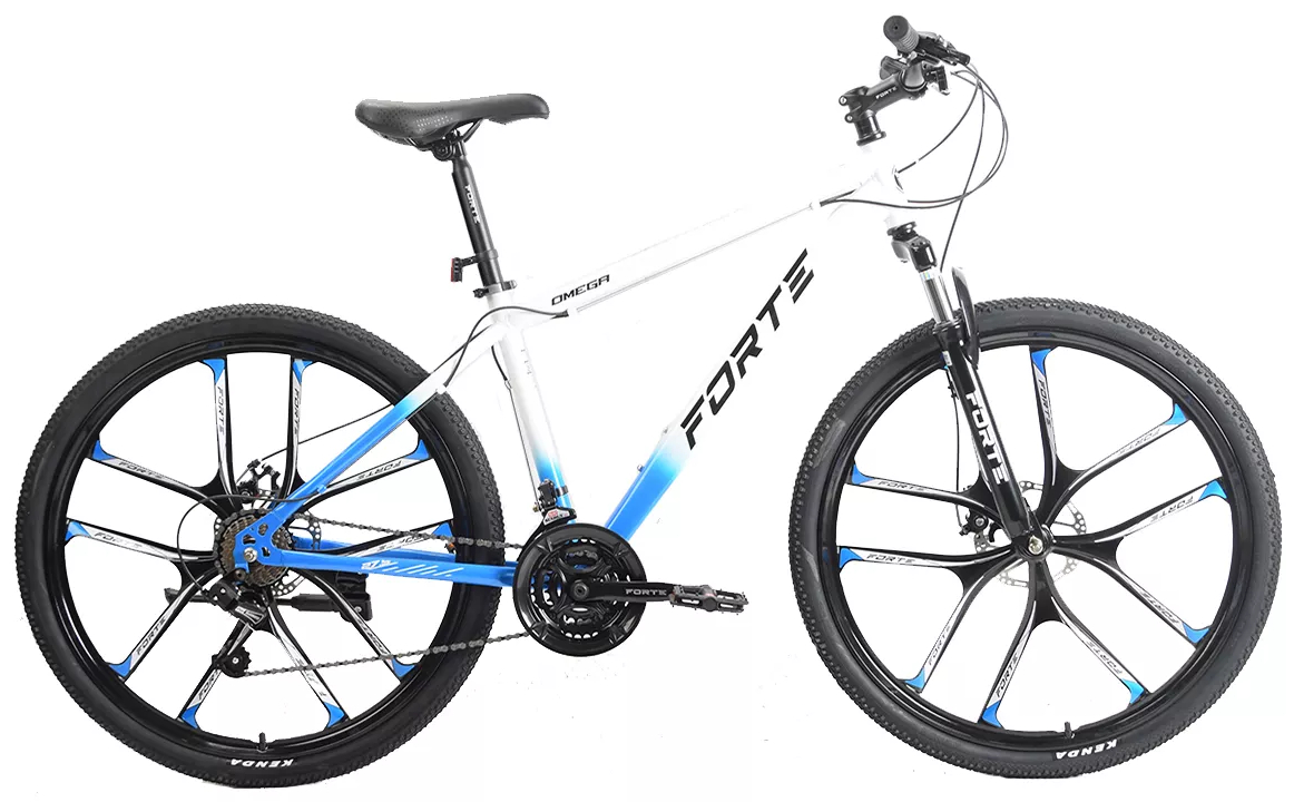 Двоколісний велосипед Forte OMEGA 17"/27.5" White/Blue - Фото 1