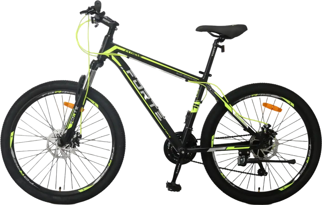 Двухколёсный велосипед Forte EXTREME 15"/26" Black/Green - Фото 1