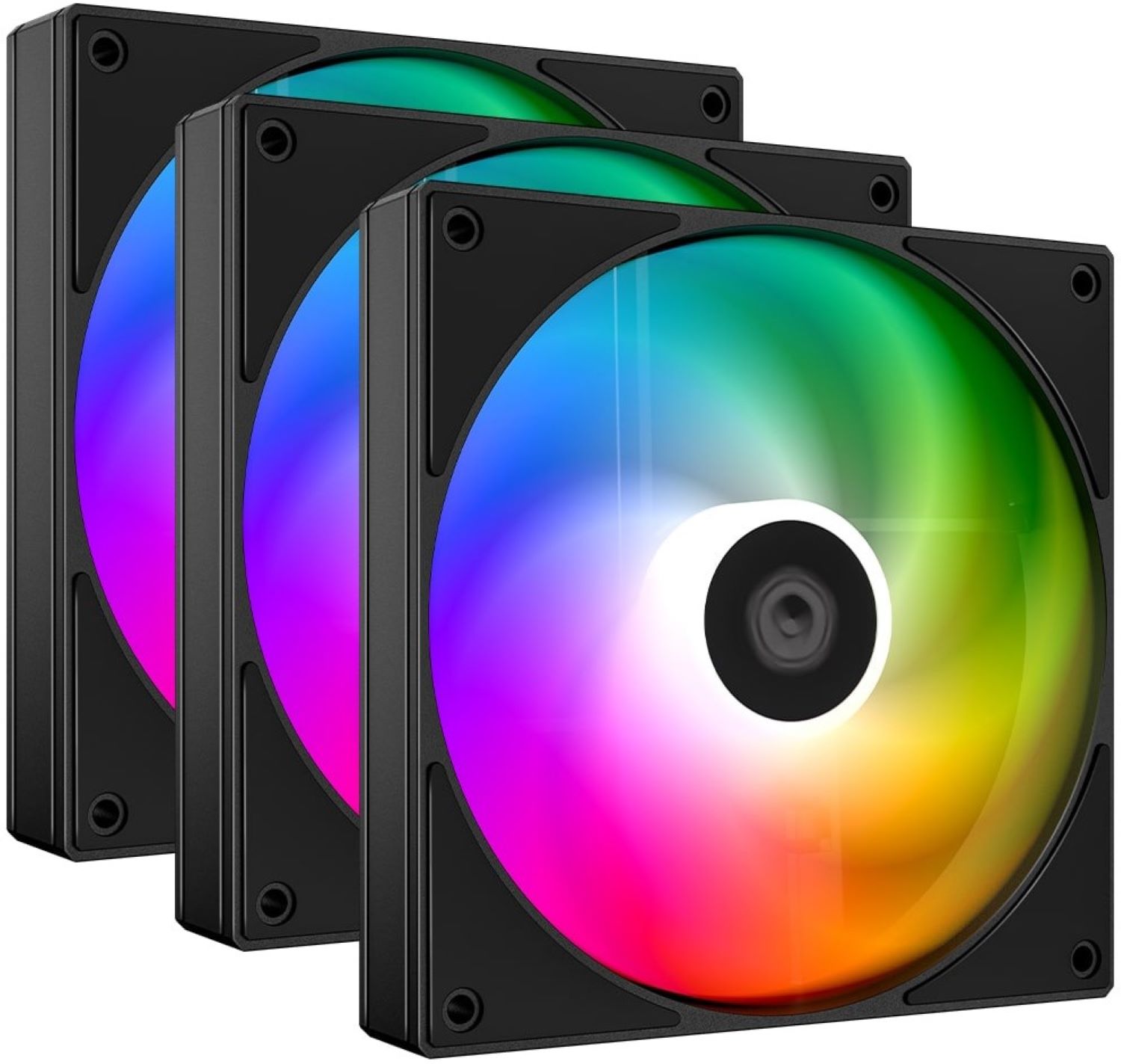 Корпусный вентилятор ID-Cooling AS-120-ARGB-K Trio - Фото 1