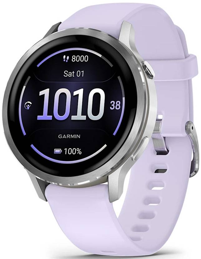 Купити Смарт-годинник Garmin Venu 4 (41mm), Gray w/ Silver + Periwinkle (010-03013-01) - Фото 1 Смарт-годинник Garmin Venu 4 (41mm), Gray w/ Silver + Periwinkle (010-03013-01) - Фото 1