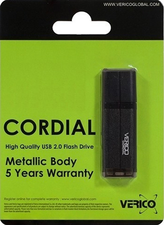 Флеш USB Verico Cordial 32 GB Black (1UDOV-MFBK33-NN) - Фото 1