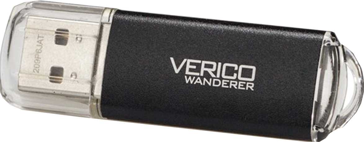 Флеш USB Verico Wanderer 4 GB Black (1UDOV-M4BK43-NN) - Фото 1