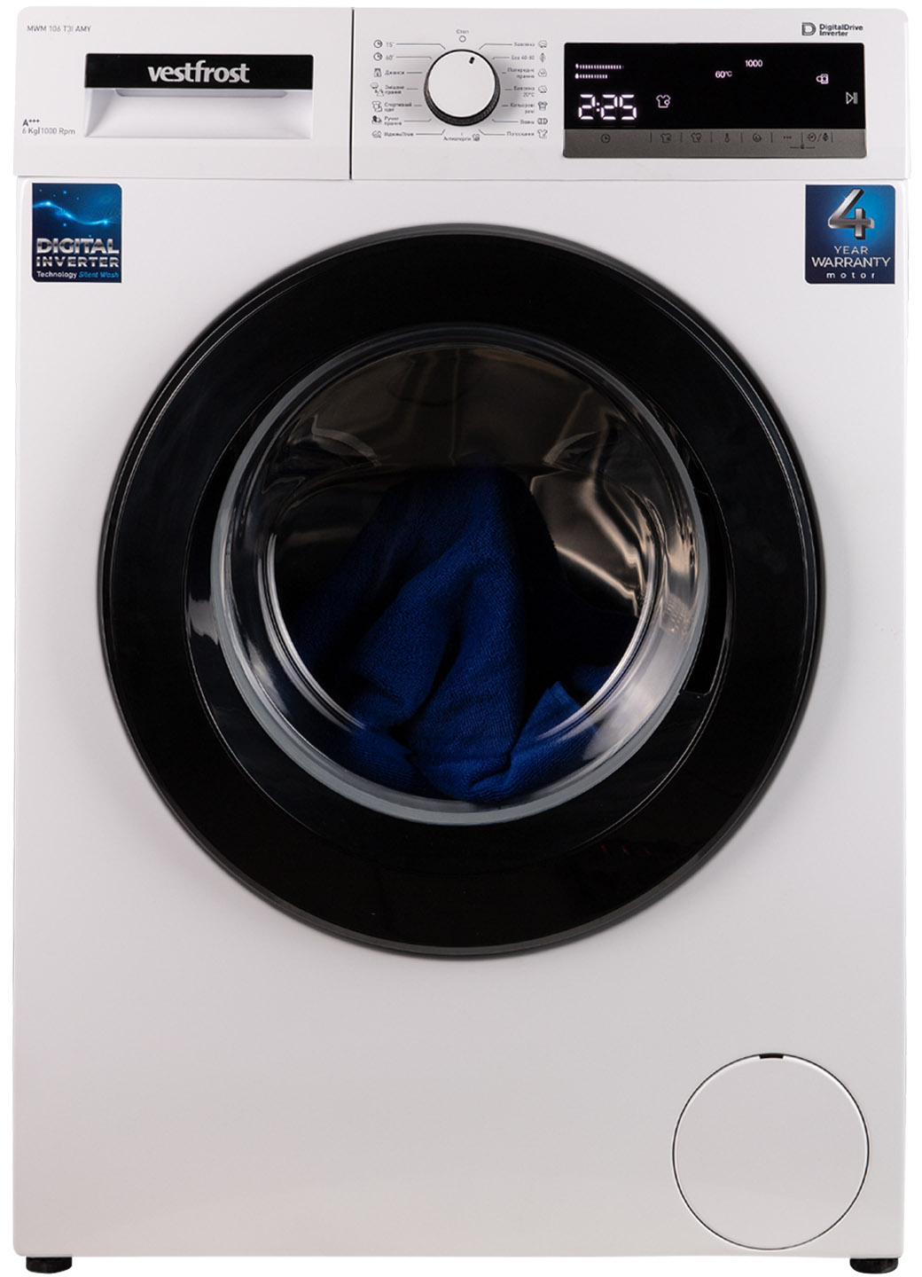 Стиральная машина Vestfrost MWM106T3IAMY - Фото 1