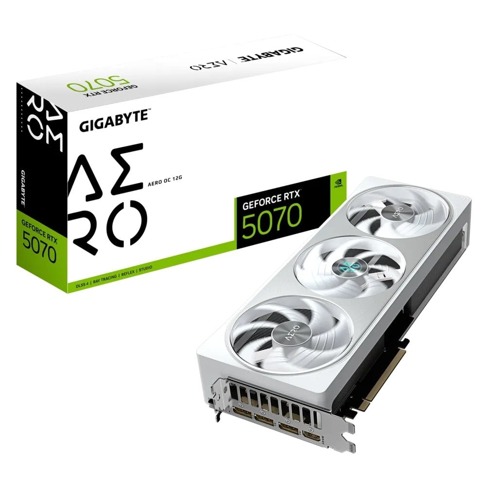 Відеокарта Gigabyte GeForce RTX 5070 AERO OC 12G (GV-N5070AERO OC-12GD) - Фото 1