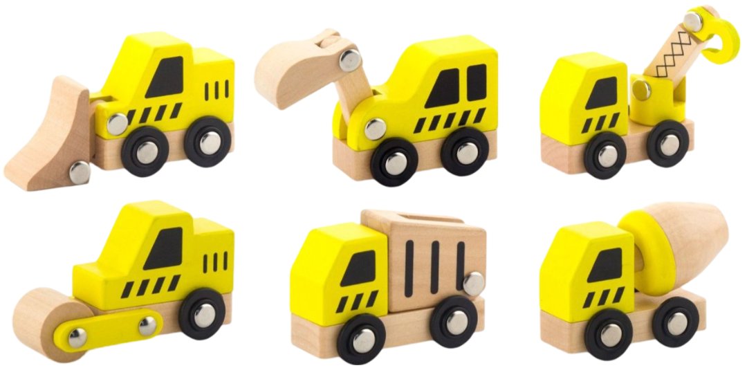 Наземная спецтехника Viga Toys Строительная техника 6 шт. (50541) - Фото 1