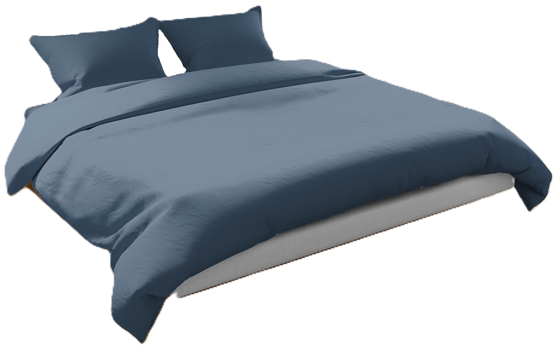 Комплект постельного белья Home Line 160x220 см сатин СИНИЙ (182755) - Фото 1