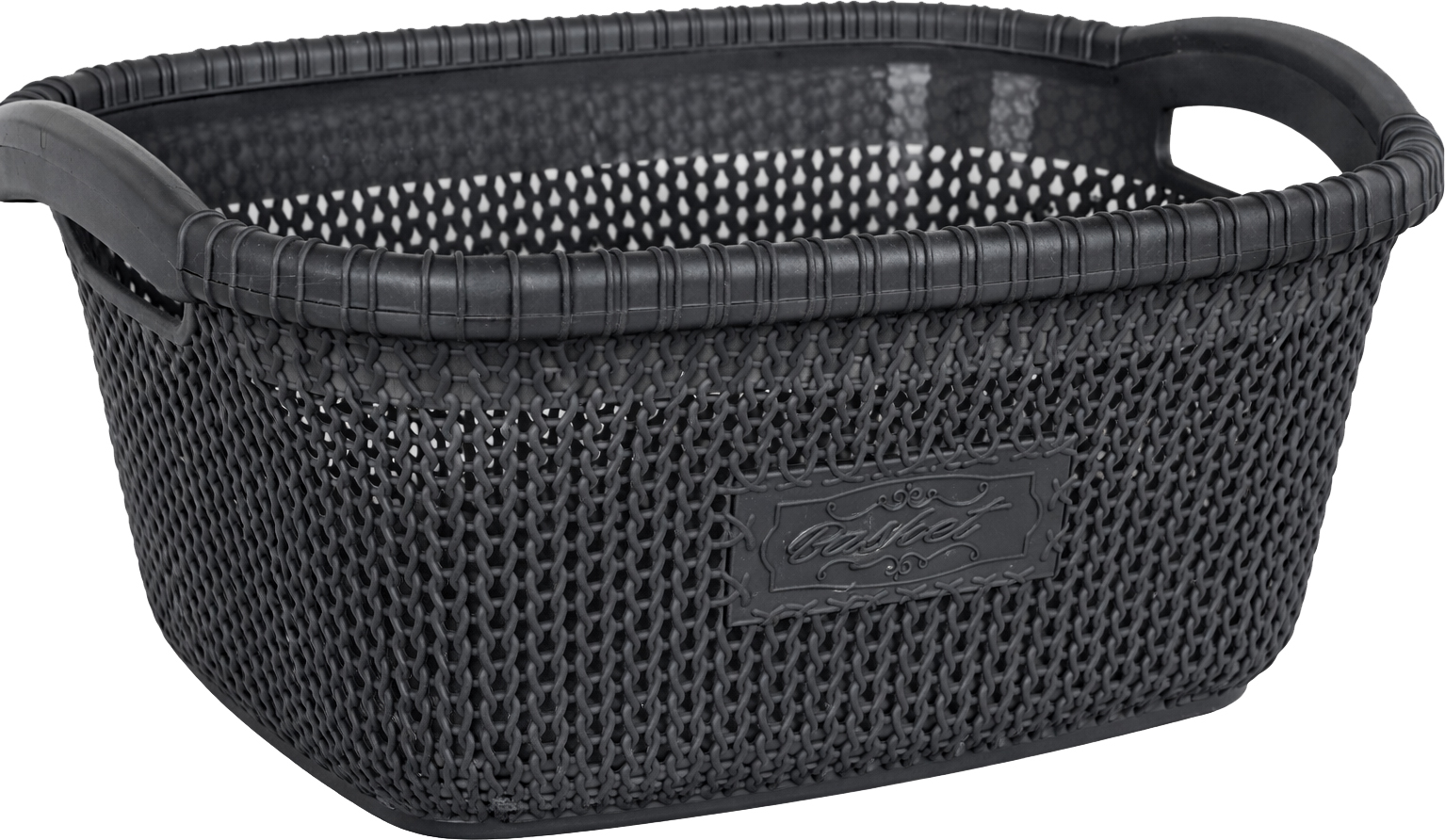 Кошик для білизни VIOLET HOUSE 1003 Віолетта ANTHRACITE б/кр. 28 л - Фото 1