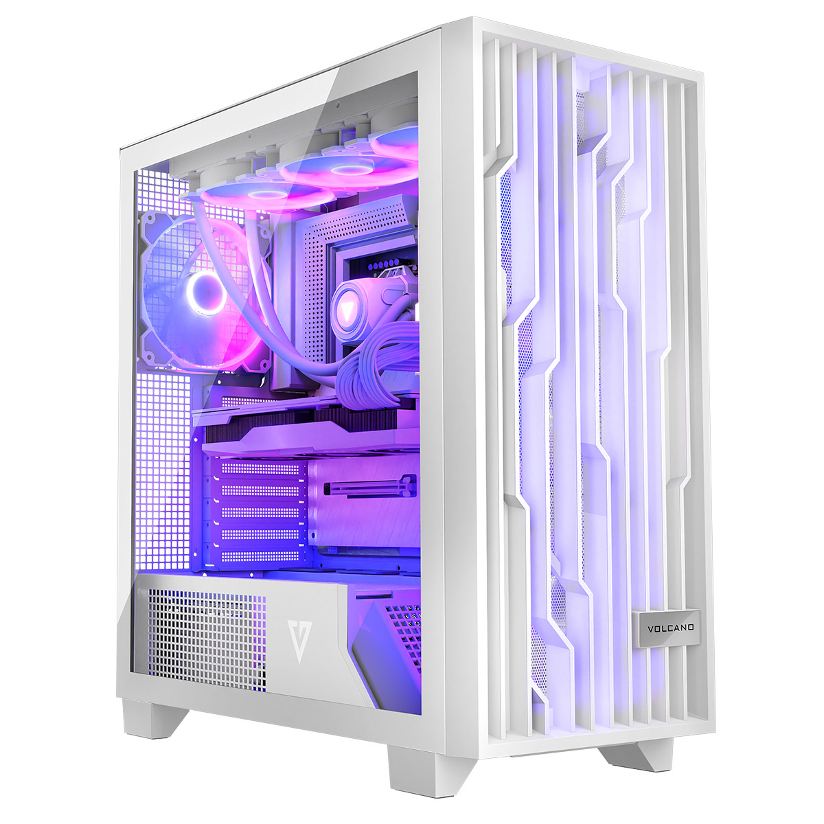 Корпус Modecom VOLCANO PERUN APEX ARGB MIDI WHITE (AT-PERUN-4F-ARGB-20-00000) - Фото 1