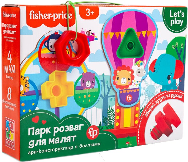 Настольная игра развивающая (3-4 года) Vladi Toys "Fisher-Price. Парк развлечений для малышей" (укр) (VT2905-21) - Фото 1