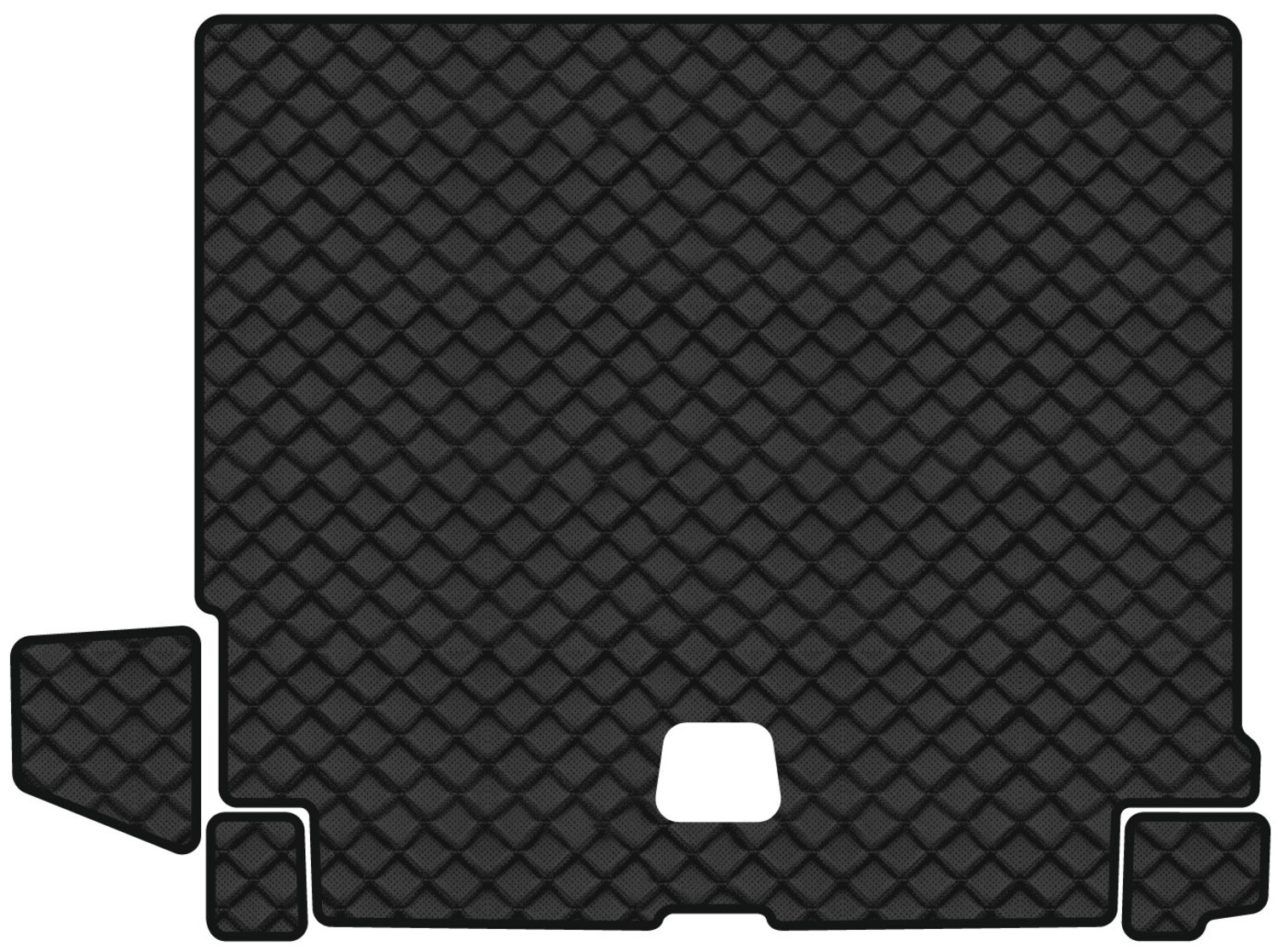 Килимок з екошкіри в багажник авто EVAtech для XC60 Volvo 2017-2021 2 покоління SUV EU (VV3586BG4BBB) - Фото 1