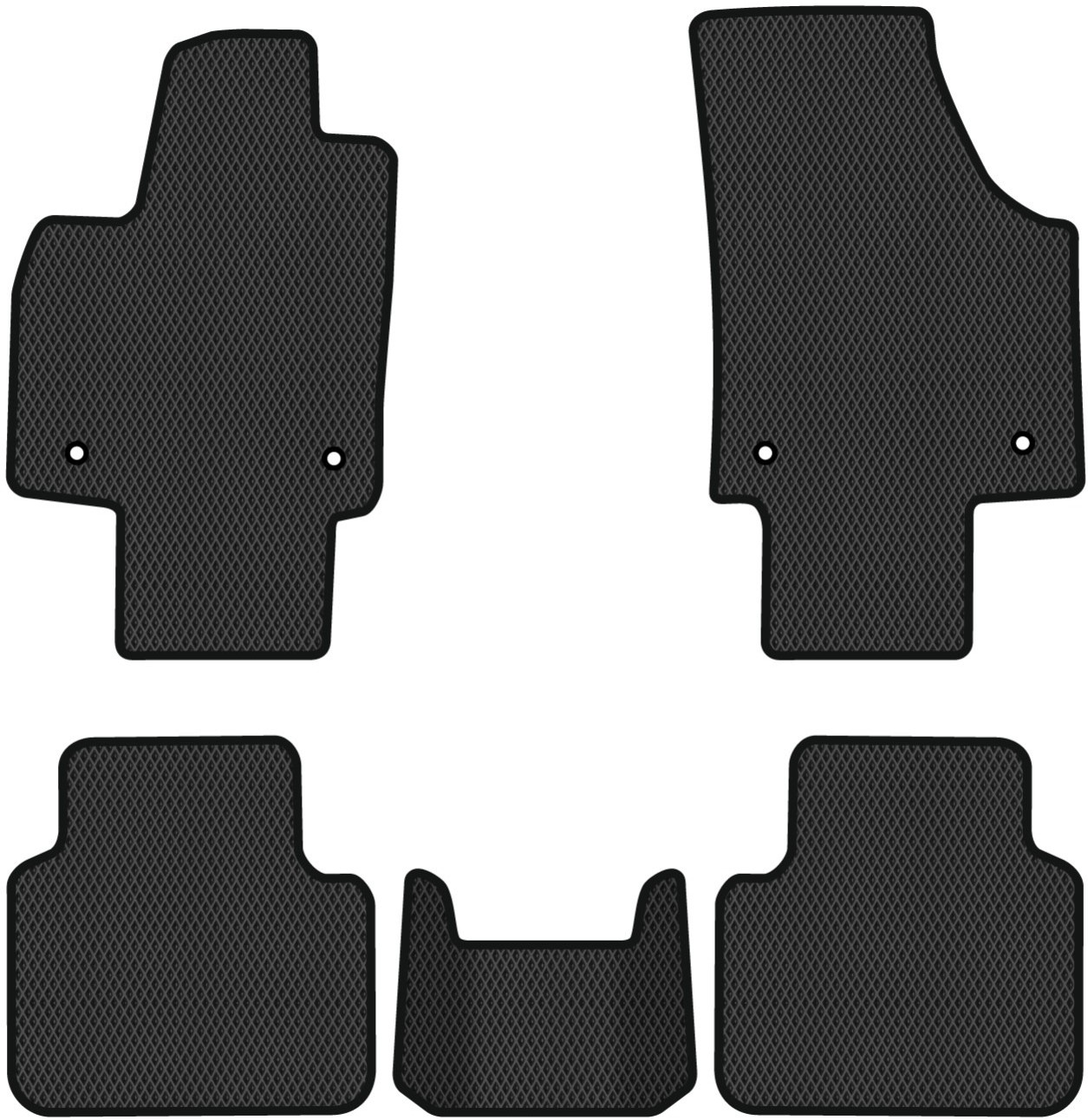 EVA килимки в салон авто EVAtech для Atlas 7 seats Volkswagen 2016 1 покоління SUV USA (VW11744CG5AV4RBB) - Фото 1